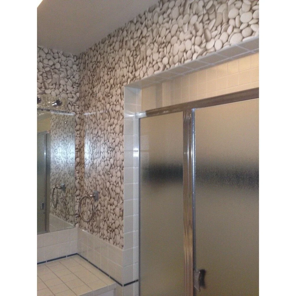 River Rock Faux Stone Wallpaper Beacon House Bolt 20 1/2” X 11 Yd. 56 Sq. ft.